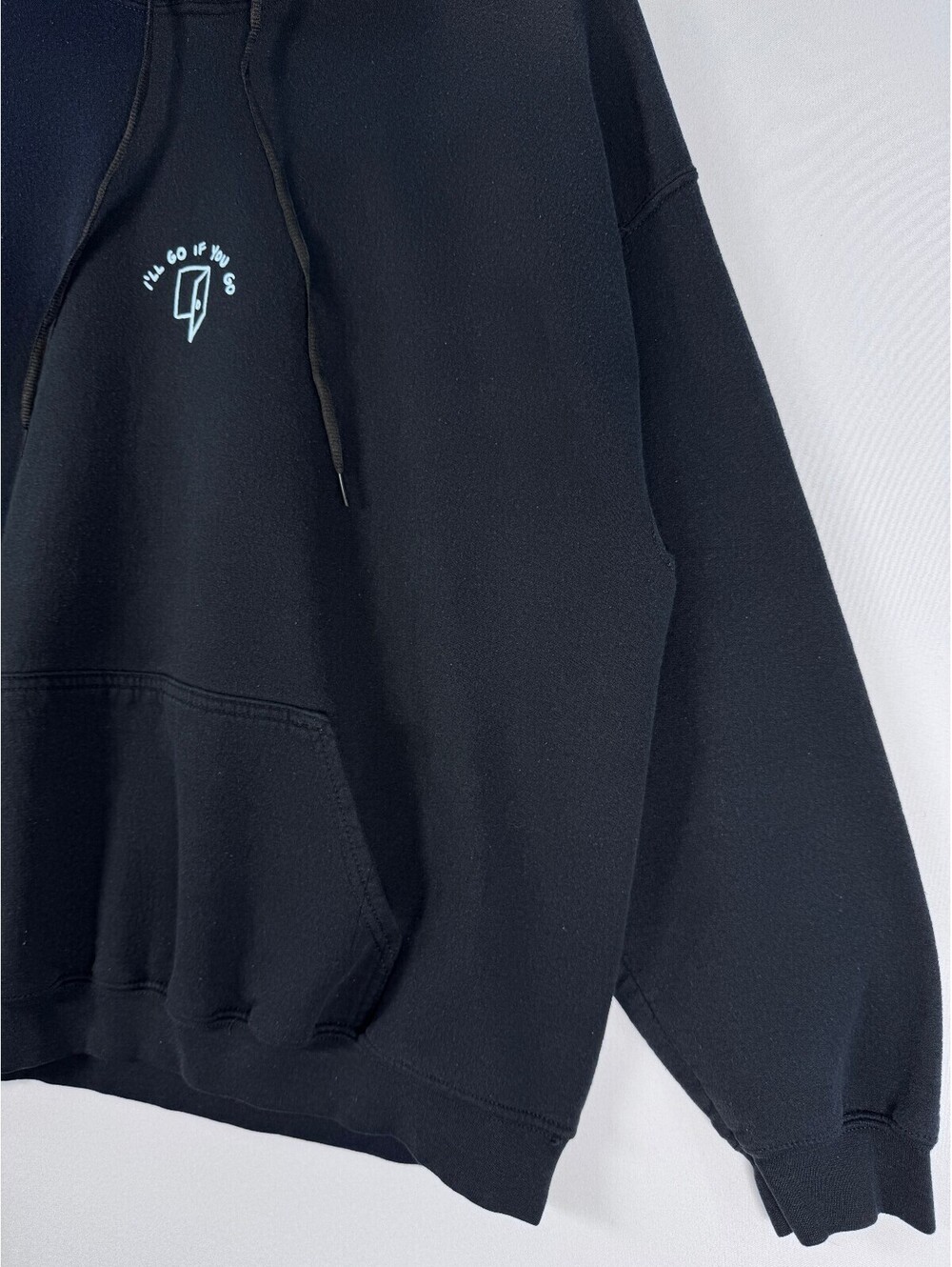 Lonely Ghost Ways To Say I Love You Black Hoodie Y2K Streetwear oversized L - Picture 2 of 7